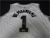 VICTOR WEMBANYAMA SIGNED JERSEY WITH COA SPURS