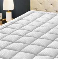 B2593 King Mattress Pad Quilted Fitted Protector