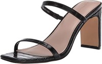 The Drop womens Avery Square Toe Two Strap High He