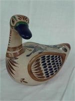 Beautiful MB Mexico pottery painted duck