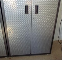 Gladiator metal tool cabinet with doors.