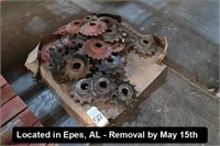 LOT, ASSORTED SPROCKETS ON THIS PALLET