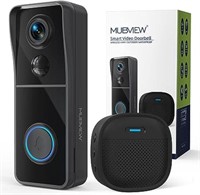 MUBVIEW Doorbell Camera Wireless with Chime, Video