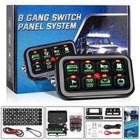 Auxpower 8 Gang Switch Panel with Relay System, LE