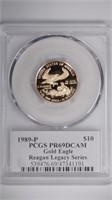 1989 $10 Gold Eagle PCGS PR69DCAM