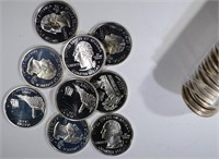 ROLL OF PROOF 90% SILVER STATE QUARTERS-2003