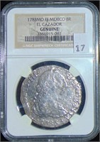 1783 "El Cazador" Shipwreck Coin NGC 8 Reales