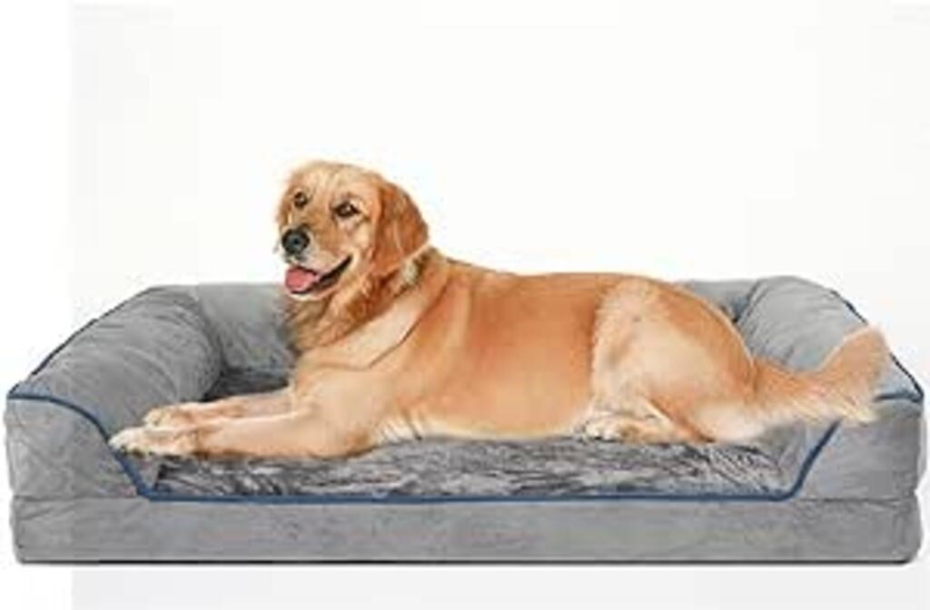 USED-REDALAN Large Dog Bed, Removable Washable Cov