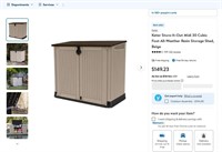 FM8477  Keter Storage Shed 30-Cu Ft Beige