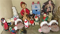 Assorted Christmas Figurines, Nativity, and Decor