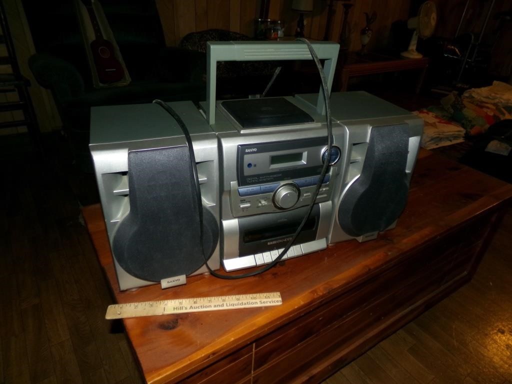 Sanyo CD and Tape Player