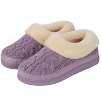 C310  HomeTop Cozy Cable Knit Memory Foam House Sl