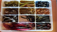 Box FULL Artificial Fishing Worms Bait NO Hooks