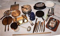 LOT - CAMPING COOKWARE, ETC.