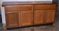 OAK STORAGE CABINET