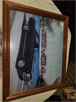 Vintage Framed Corvette Photo, from 1989, Approx
