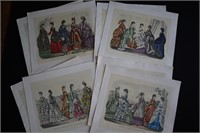 1870 Godey's Fashion Plate Prints (8)