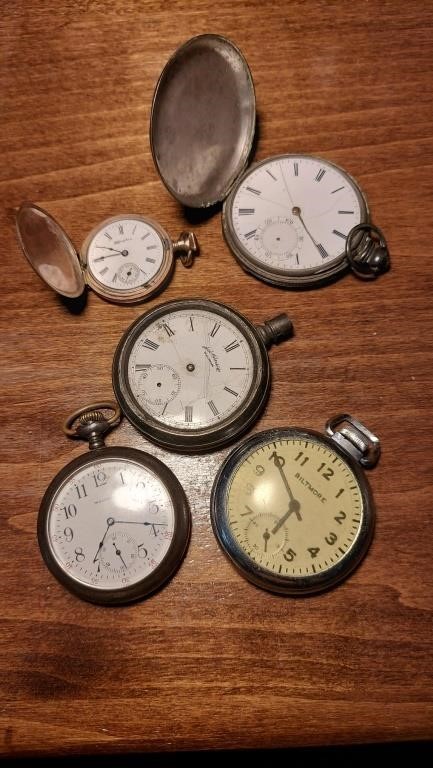 Pocket watch collection for parts
