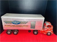 Vintage Wyandotte Grey Van Lines Semi Truck Toy