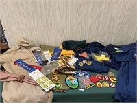 Vintage Boy Scout Cub Scout Lot-Badges,Ribbon,Etc