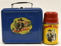 1950 Aladdin Hopalong Cassidy Blue Metal Lunch Box