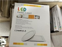 4 Boxes of 10 LED Panel Lights