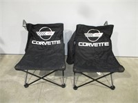2 Corvette Fold Up Chairs