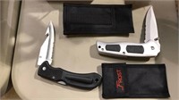 To frost single blade pocket knives with the belt