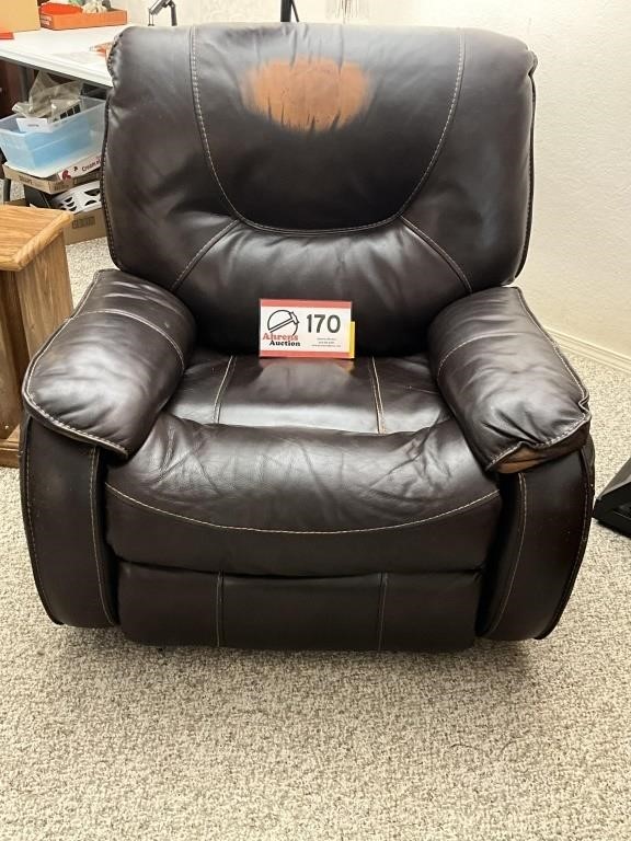 Leather recliner