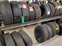 17 +/- USED TIRES - NO RACK - MUST TAKE ALL