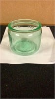 Vintage Uranium Glass Small Round Candy Jar