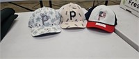 Lot of (3) Puma Caps1 with Flowers, 1 with