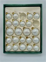 60's Mother of Pearl Glass Ornaments/Various Sizes