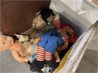 BOX OF DOLLS