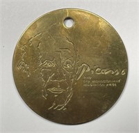 Pablo Picasso Registration Emblem 3" Medal #4196