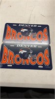 Denver broncos license plates.