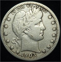 1903-S Barber Quarter Higher Grade Rarity 2K Exist