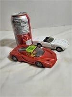2 Collector cars, 1 plastic, 1 Die Cast