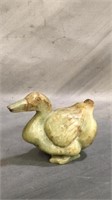 Vintage Natural Jade Stone Carved Duck