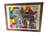 Dog Wall Art Framed Under Glass