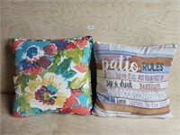 (Set of 2) Outdoor Patio Pillows