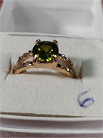 Size 6 Emerald Like Ring