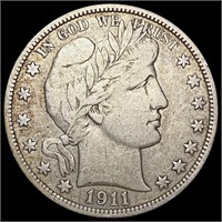 1911 Barber Half Dollar LIGHTLY CIRCULATED