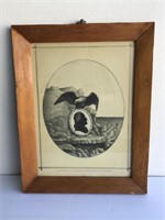 Framed Orginal Kellogg Print 1844