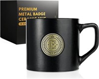 15 oz Black Ceramic Mug