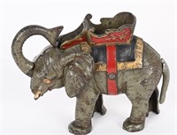 HUBLEY TRICK ELEPHANT MECHANICAL BANK