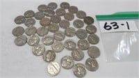 40) 1964 & Older Nickels Various Mints