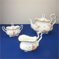 Royal Albert Tenderness Teapot, Cream & Sugar