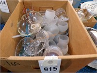 Box of bowls, glass cups