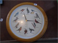 13" Bird Clock